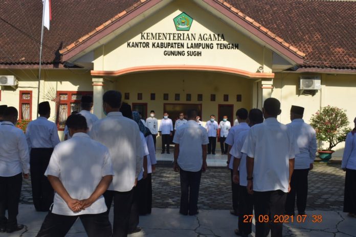 Giat Rutin Apel, Di Lingkup Kementerian Agama Lampung Tengah.