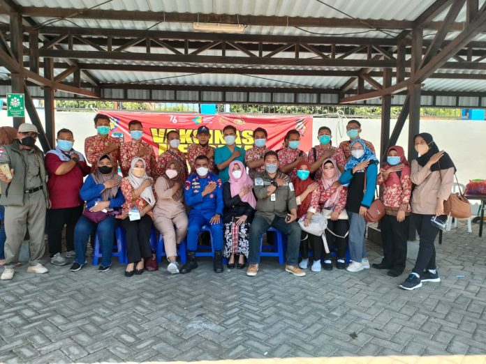 Satpolairud Polresta Banyuwangi, Laksanakan Giat Vaksin Merdeka Semeru.