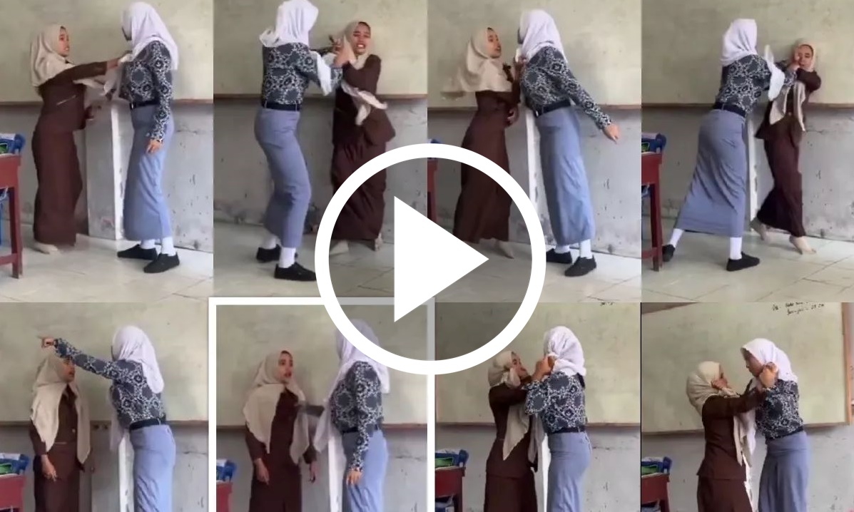 Video viral siswi SMA Langsa jambak guru ternyata prank